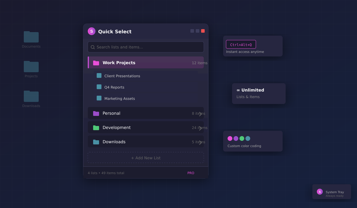 Voyager dual-pane file browser interface